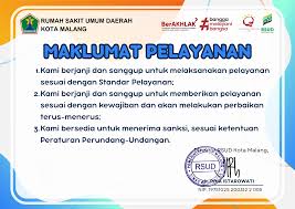 Maklumat Pelayanan RSUD Malang Kota